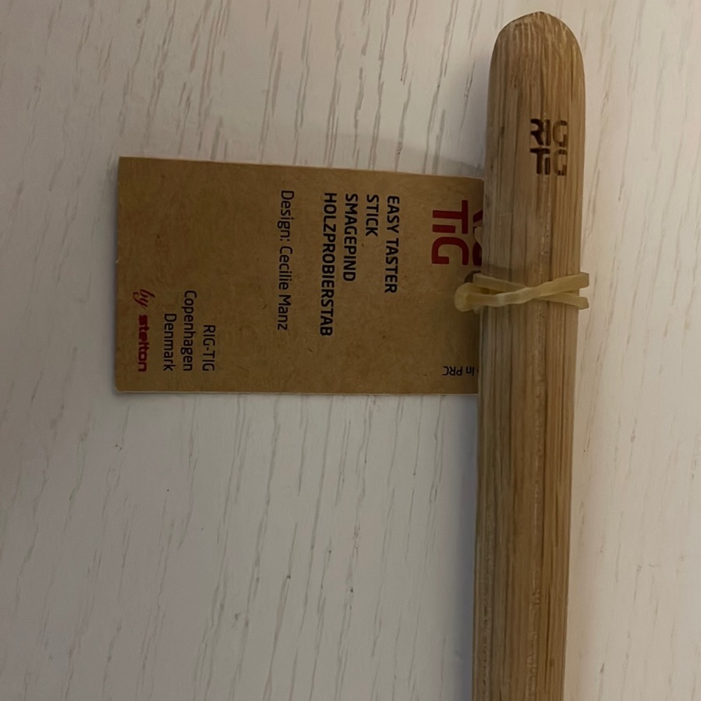 NWT RIG TIG Easy Taster Stick from Denmark. Made with White Oak.